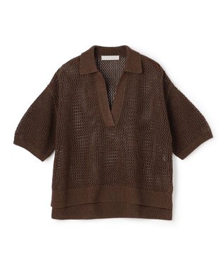 UNFILO リネンペーパー メッシュニット スキッパー