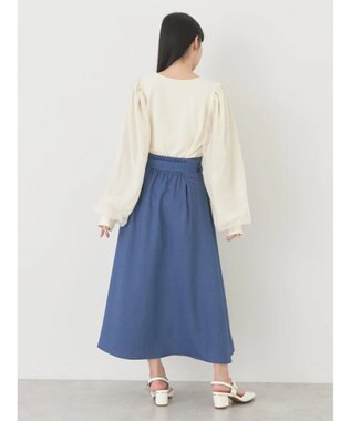 earth music&ecology デニムライクスカート Blue