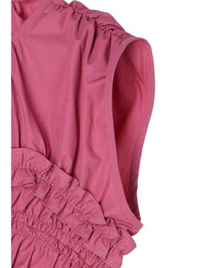 Green Parks シャーリングデザインコルセット風ブラウス Pink