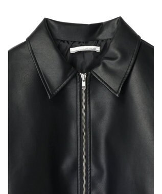 Green Parks ・ＥＬＥＮＣＡＲＥ　ＤＵＥ　合皮ステンカラーブルゾン Black