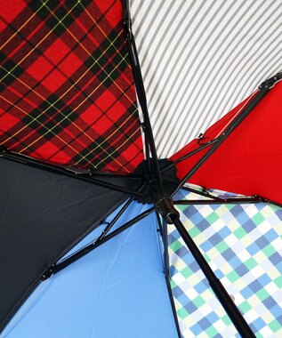 +RING 【UVカット90%以上】【プラスリング】レディース向け  折傘 55cm MLT T1162 マルチカラー