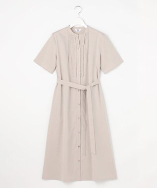 J.PRESS LADIES S 【一枚で着映え】ライトタフタ タックプリーツ ワンピース