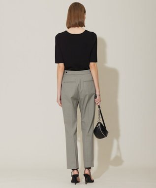 ICB 【接触冷感・UVケア・撥水・洗える】 LooseWeave テーパードパンツ モスグレー系