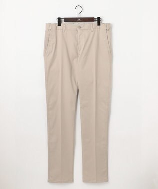 JOSEPH ABBOUD 【キングサイズ・ウェストも伸びる！/JAPANファブリック/ストレッチ】ハイパワーサテンストレッチ パンツ ベージュ系