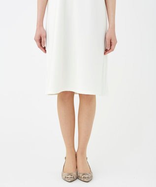 KASHIYAMA 【抗菌繊維】スタイリッシュジャージー オーバーサイズドレス ホワイト