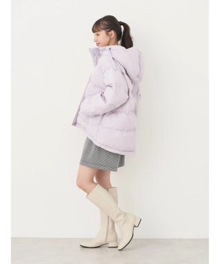 earth music&ecology フーディー中綿ブルゾン Pink