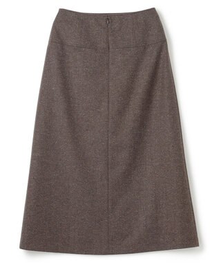 JOSEPH  ウールシルクネップ　ラップ風スカート Brown