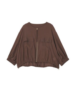 YECCA VECCA ドライタッチシアーブルゾン Brown