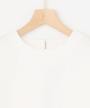 組曲 L クールプレーティング天竺プリーツ カットソー アイボリー系