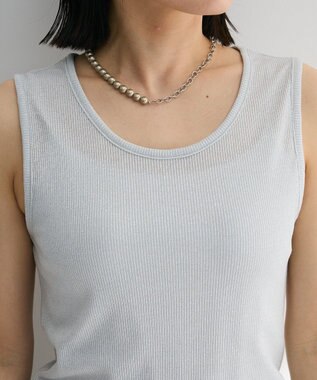 Green Parks ・Ｐｅｔｉｔ　Ｆｌｅｕｒ　ラメリブタンクトップ Black