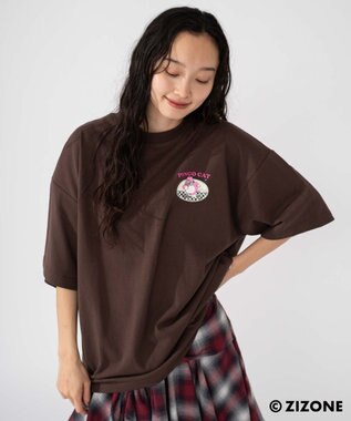WEGO 【ユニセックス着用ITEM】別注ZIZONEグラフィックT（SS） ブラウン