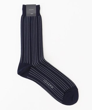 JOSEPH HOMME ピンコンボストライプ　ソックス ネイビー系3