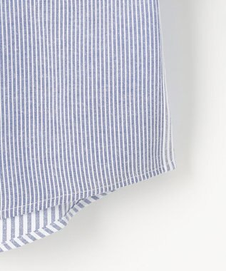 J.PRESS KIDS 【140-170cm】オックスフォード ストライプコンビシャツ ブルー系1