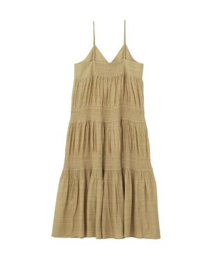 Green Parks シャーリングティアードキャミワンピース Beige