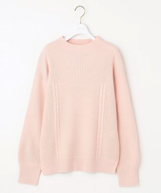  【洗える】スフレボトルネック ニット