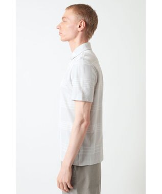DAKS DAKS GOLFチェック ジャカード半袖ポロシャツ グレー