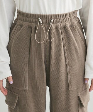 Green Parks ・ＥＬＥＮＣＡＲＥ　ＤＵＥ　コーデュロイカーゴパンツ Gray Beige