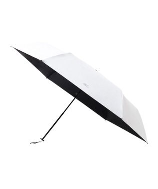 MOONBAT MIZUNO(ミズノ) ワンポイントロゴ 無地 日傘 折りたたみ傘 パラソル 晴雨兼用 軽量 遮熱効果 遮光率100% UV遮蔽100% ホワイト