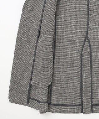 自由区 【洗える】ライトカラミミドル丈 ジレ モノトーン