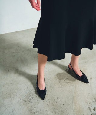 GRACE CONTINENTAL ダブルクロスドレス バイカラー