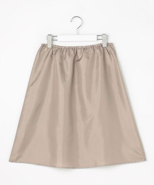 J.PRESS LADIES S 【一枚で着映え】ライトタフタ タックプリーツ ワンピース グレージュ系