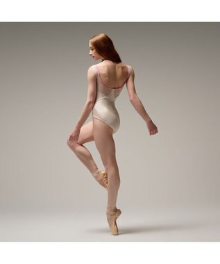 Chacott フレンチスリーブレオタード ハニーベージュ