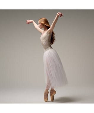 Chacott フレンチスリーブレオタード ハニーベージュ