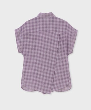 Paul Smith シアサッカー キャップスリーブ シャツ ラベンダー