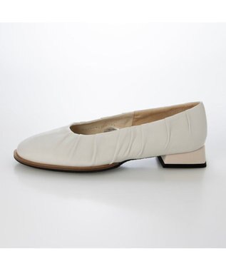 MODE ET JACOMO <D'ICI>ドレープデザインフラットシューズ アイボリー