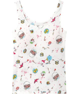 tsumori chisato SLEEP ツモリチサト インナー タンクトップ 綿混(身生地) パッド付き レディース UCX540 /ワコール