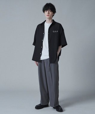 WEGO アムンゼンワンポイントBIGシャツ（S） ブラック