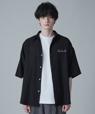 WEGO アムンゼンワンポイントBIGシャツ（S） ブラック