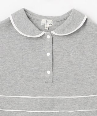 組曲 KIDS 【110-140㎝】カノコ ワンピース ライトグレー系