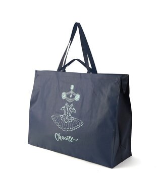 Chacott ジュエルチュチュ不織布バッグL ネイビー