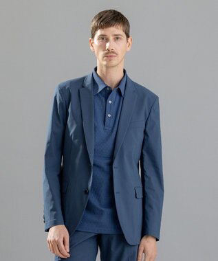 JOSEPH HOMME リネンシャンブレーストレッチ　ジャケット ダルブルー系