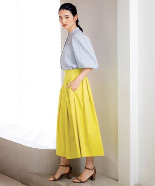 組曲 ドビーストライプ ブラウス サックスブルー系