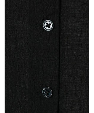 earth music&ecology シアーパイピングシャツ Black