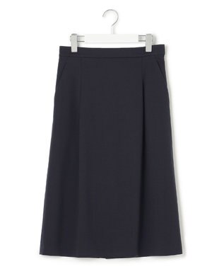 23区 【セットアップ対応/洗える】ストレッチポンチ スカート ネイビー系