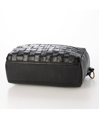 UNBILLION ピークスピーク PEAKS PEAK / 牛革レザーメッシュボディショルダー ブラック