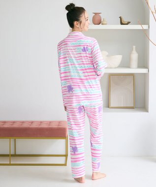 tsumori chisato SLEEP ツモリチサト パジャマ 綿100%(本体) スムース素材 長袖 長ズボン レディース UDX597 /ワコール ピンク