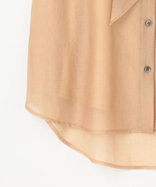 GRACE CONTINENTAL シアーボウタイノースリーブ ベージュ