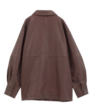 Green Parks ・ＥＬＥＮＣＡＲＥ　ＤＵＥ　フェイクレザーカバーオール Bordeaux