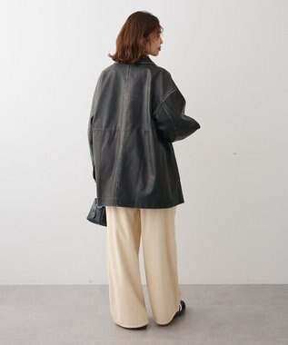 Green Parks ・ＥＬＥＮＣＡＲＥ　ＤＵＥ　フェイクレザーカバーオール Black