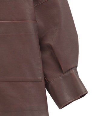 Green Parks ・ＥＬＥＮＣＡＲＥ　ＤＵＥ　フェイクレザーカバーオール Bordeaux