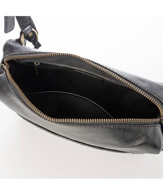 UNBILLION ピークスピーク PEAKS PEAK / 牛革レザーメッシュボディショルダー ブラック