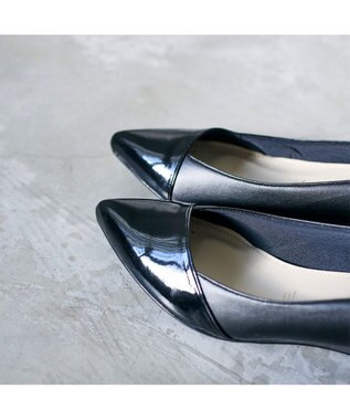 MODE ET JACOMO <MODE ET JACOMO>ポインテッドウェッジソールパンプス ブラック