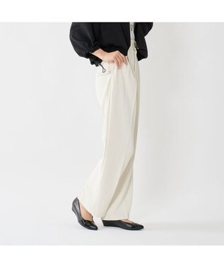 MODE ET JACOMO <MODE ET JACOMO>ポインテッドウェッジソールパンプス ブラック