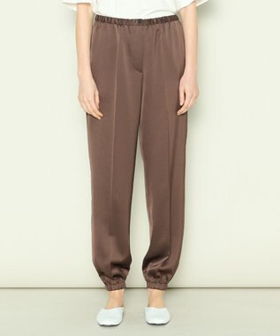 JOSEPH 【洗える】ドレーピーベネシャン　イージートラウザーズ Brown