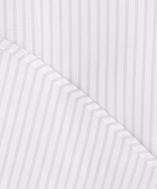 GOTAIRIKU 【形態安定】PREMIUMPLEATS_セミワイドカラー 通年ドレスシャツ（ストライプ） ライトグレーストライプ