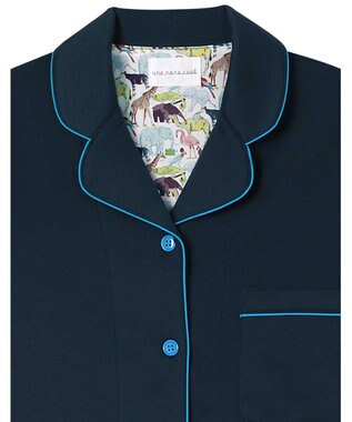 une nana cool 【綿混】ハイゲージダブルエアー 長袖開襟パジャマ MADE WITH LIBERTY FABRIC